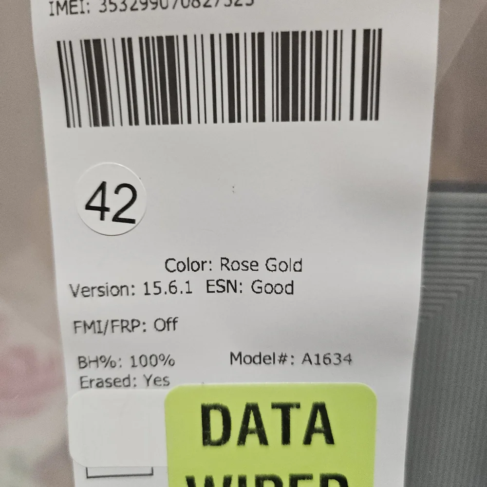 Apple iPhone with White Front